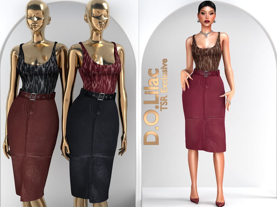 Комплект Leopard Leather Set DO152